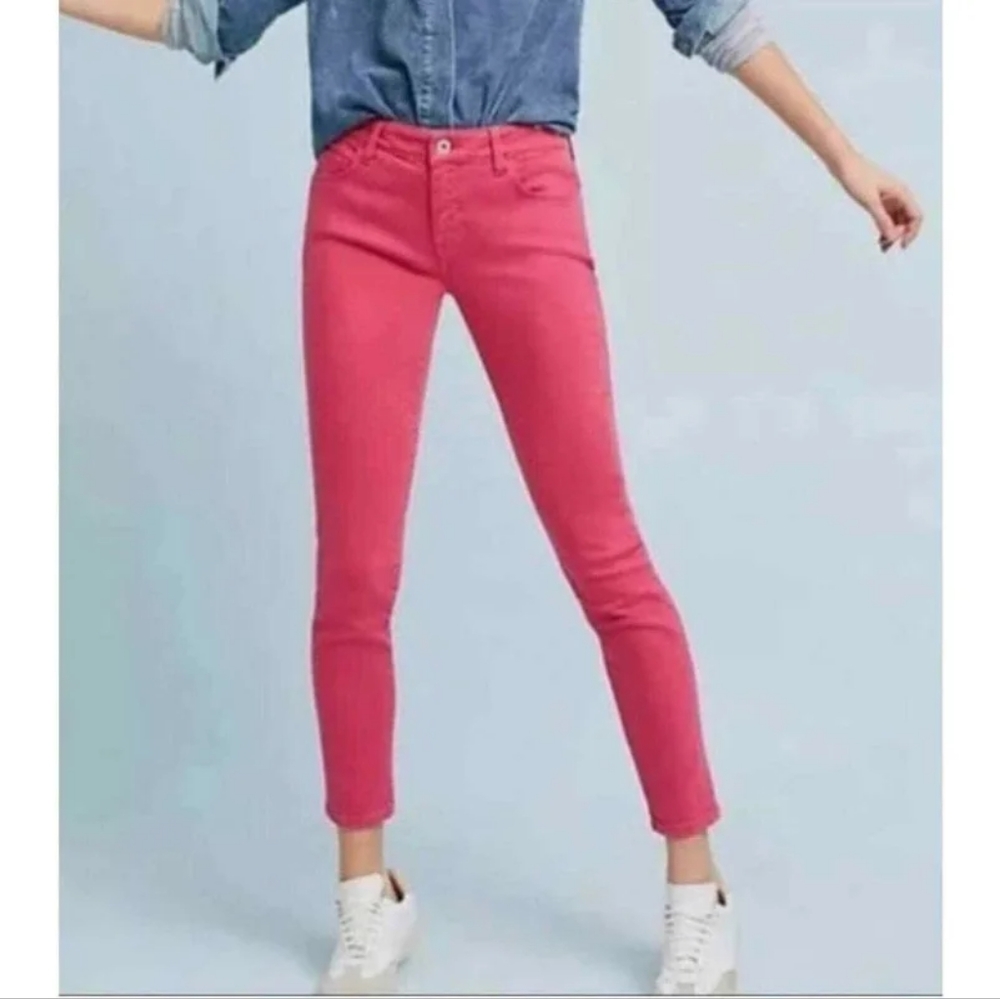 Anthropologie Pilcro Pink Skinny Jeans size 30